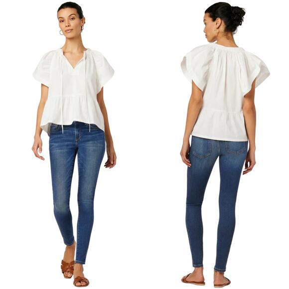 Joe’s Jeans Blue Japanese Denim the Icon Ankle Midrise In Sonoe Raw Cuff Size 28 - Picture 2 of 16